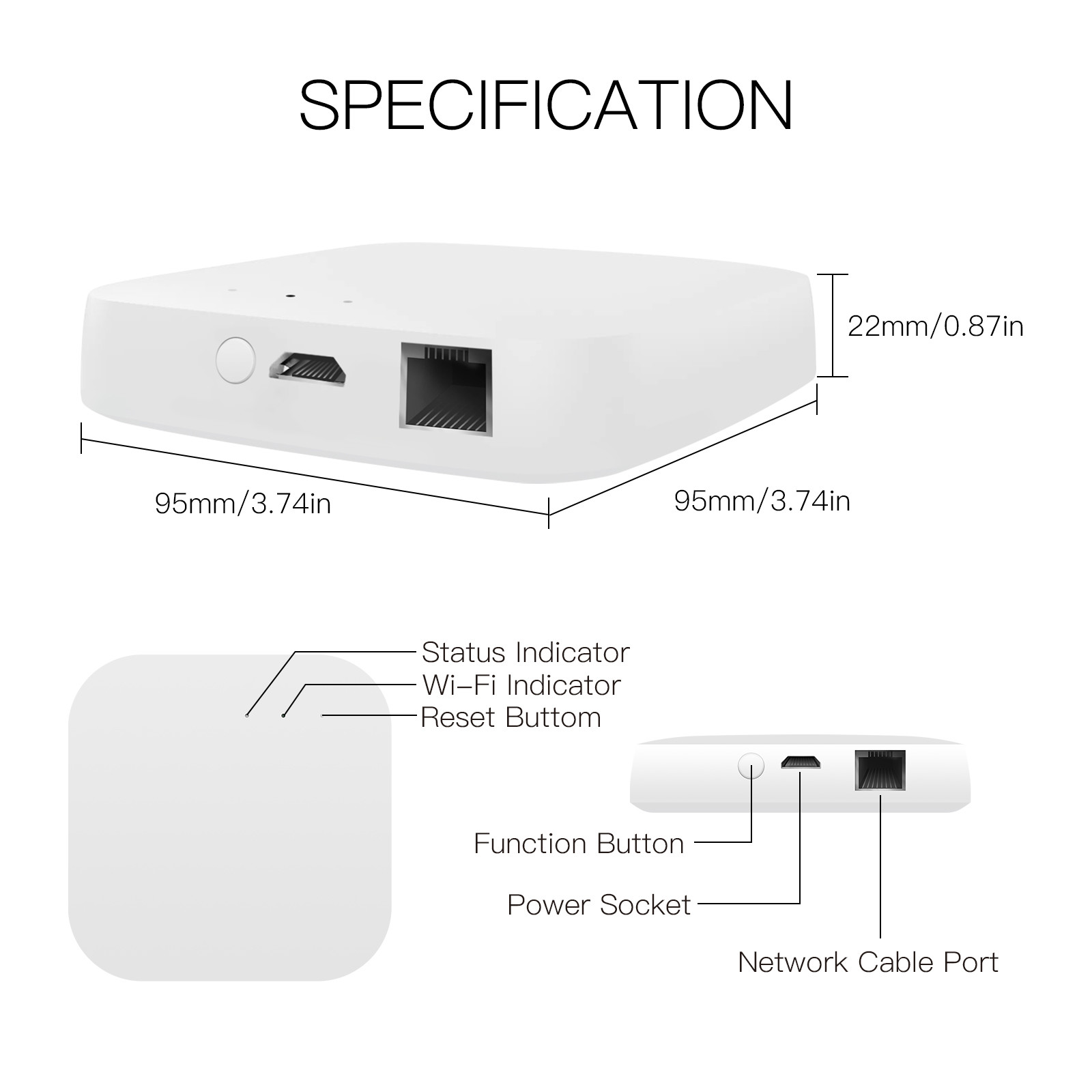 умная сетка Tuya Ble жизни 5V и эпицентр деятельности ворот Zigbee беспроводной