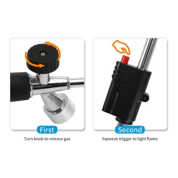 Серебряный черный садовый наружный пропанный горелка для BBQ травяной факел и долговечное строительство