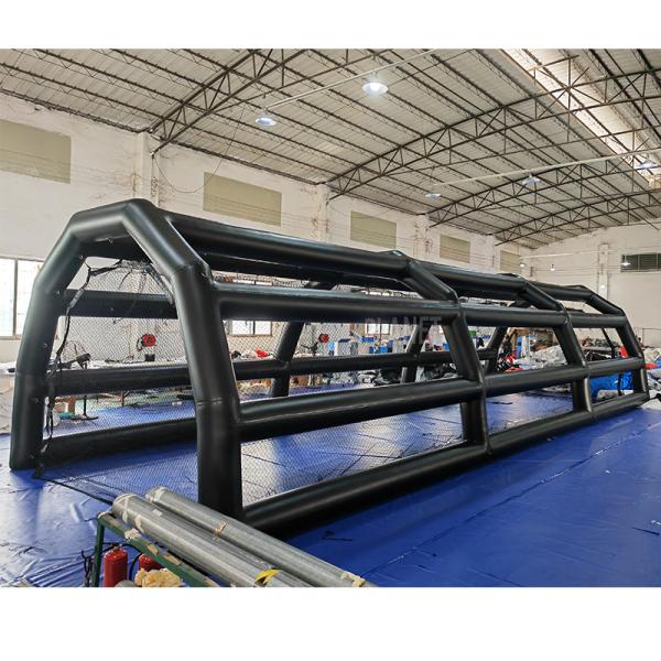 Desportos ao ar livre Airtight Inflatable Batting Baseball Cage Net Inflatable Baseball Hitting Cage