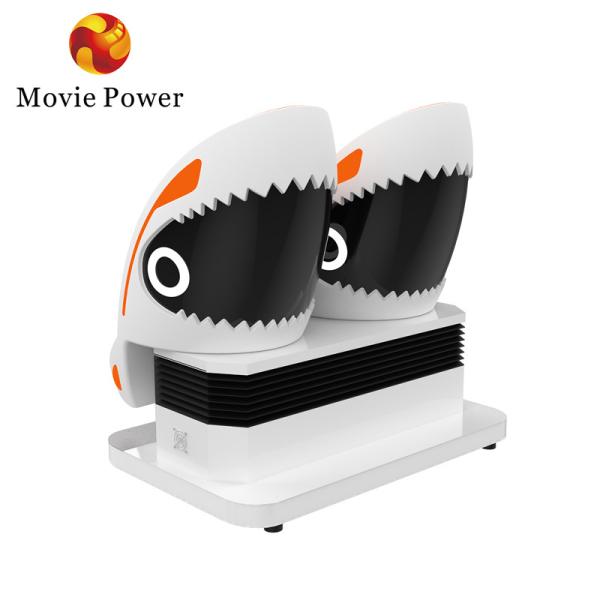 Parque temático 9D VR Egg Chair Simulator VR Shark Motion Cinema 2 lugares