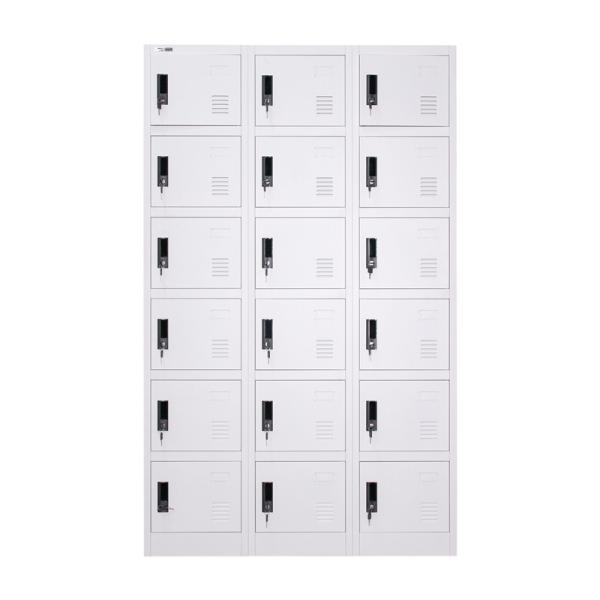 Casiers de stockage extérieurs en acier de casiers en métal de porte de la taille 18 d'OEM