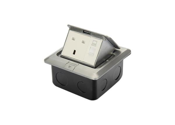 Office SASO RJ45 Floor Plate13A 250V Flame Retardant PC Material Easy Installation