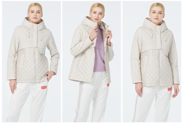 White Women Autumn Coat Standard Size 42 - Size 45 Ladies Spring Coats