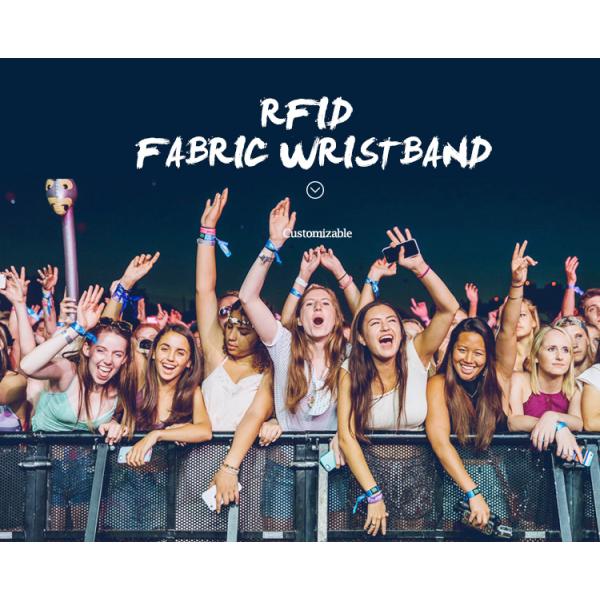 Социальное дистанцирование NFC RFID фестиваль Запястье для управления контролем доступа