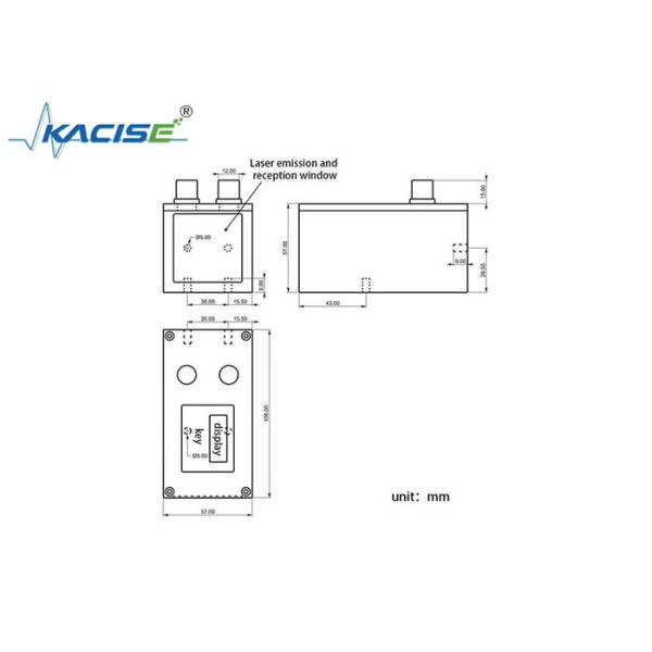KLS109 High-Precision Industrial Laser Ranging Sensor with ±1mm Accuracy, IP67 Protection, and 100Hz Measurement Frequency
