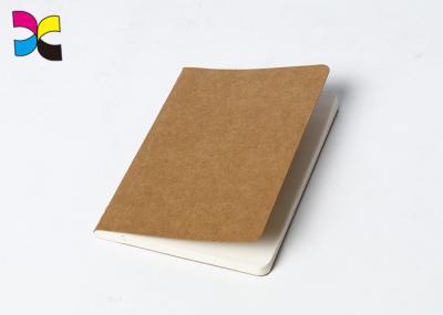 Kraft Paper Cover A5 / A6 Brochure Printing Service With Sewing Binding