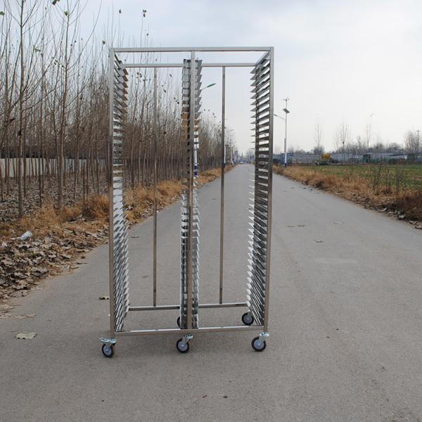 Removable Trays Trolley Bakery 60x80cm Commercial Bakers Rack With Wheels