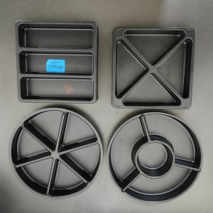 Customize chocolate containers of different shapes with plastic black PS inner tray for chocolate paper boxes