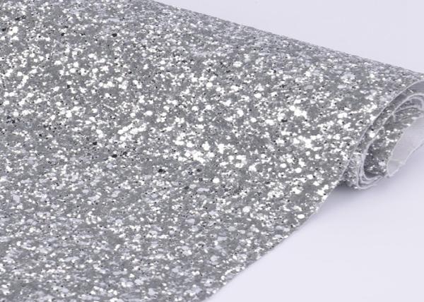 54 Width Silver Glitter Cotton Fabric For Making Shoes Material And Wall Covering