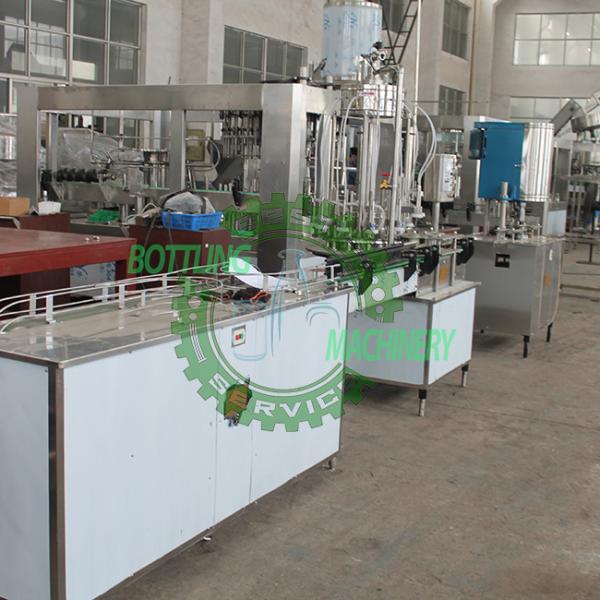 12-1 1500CPH Linear Non-Gas Tea Milk PET Cans Filling Machine