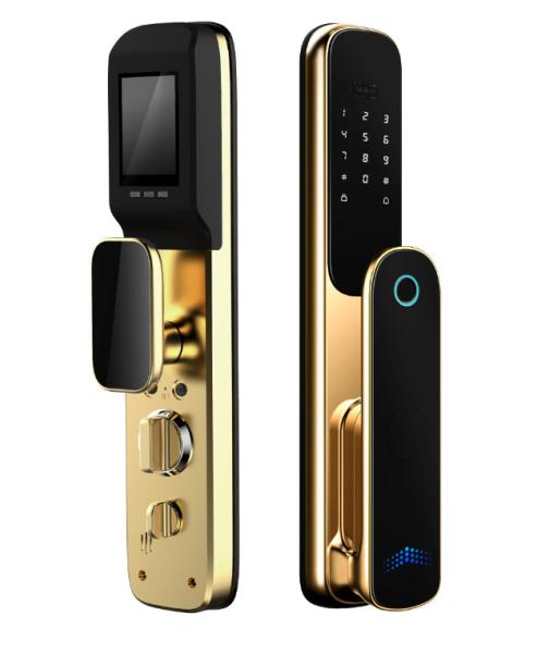 Aluminum Alloy Smart Camera Door Lock Face Recognition Door Camera Lock With Key