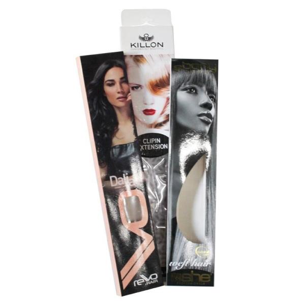 Cardboard Wig Packaging Box Foldable Luxury Custom Logo