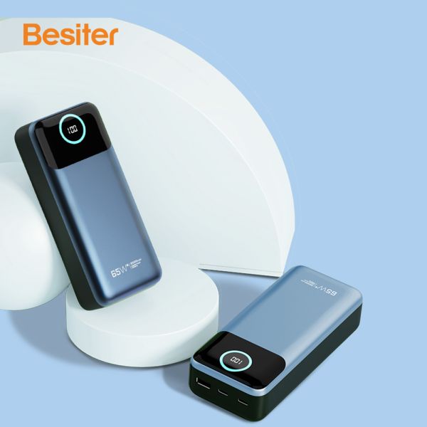 ABS Laptop Power Bank 30000mah Polymer 65w Double USB Battery Chargers