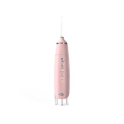 Custom Logo Portable Water Flosser 160ml Teeth Cleaning 3 Modes Black / White / Pink