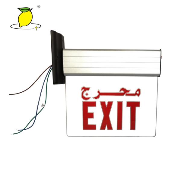 Wall / Ceiling Mounted LED Emergency Exit Sign , Emergency Exit Box Lights