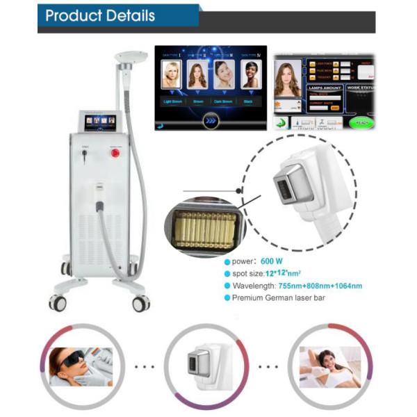 Spa Salon 20HZ 808 Diode Laser Hair Removal Machine
