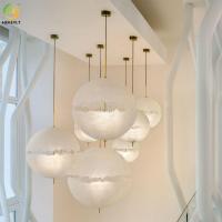 Utilisé pour la lune chaude à la maison/d'hôtel/salle d'exposition LED vente formez la lumière pendante nordique