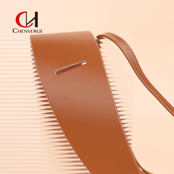 Размер кожаного пояса дам Брауна свитера винтажного пальто регулируемый