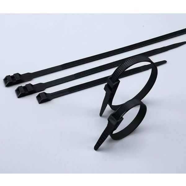 Eco Friendly Nylon Zip Ties Double Locking  Black 10 Inch 250mm Length