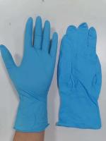 Les gants bleus protecteurs jetables de nitriles saupoudrent librement (1000pcs/carton)