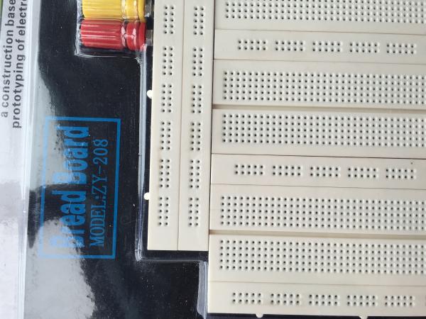 ROHS White Solderless Circuit Board , Electronic Prototype Board Spring Clip