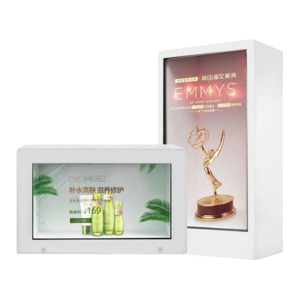 49 Inch Transparent LCD Display Showcase Cabinet Interactive Digital Signage Box for Museum Retail