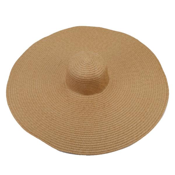 Silk Screen Printing Foldable Women Strawhat for Casual Summer Seaside Sun Beach