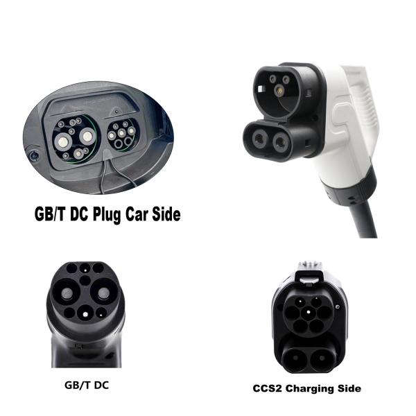 CCS2 To GBT Adapter For Chinese Electric Vehicle Charging On DC Fast EV Charging Station With Combo 2 CCS2 EV Connector