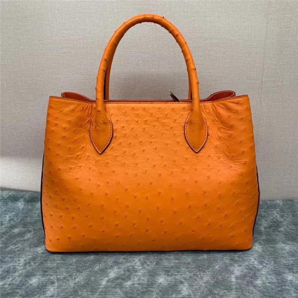Authentic Real True Ostrich Skin Women Totes Female Handbag Genuine Exotic Leather Lady Working Purse Large Shoulder Bag