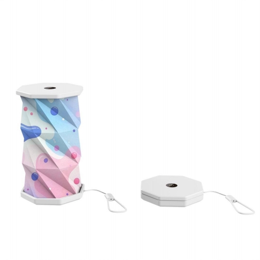 Art Rotating Recycled Paper Lamp Nightlight For Kids Bedroom 2700K