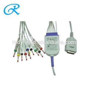 10 conector médico dos acessórios DB-15 dos materiais do IEC 3.6M da banana 4,0