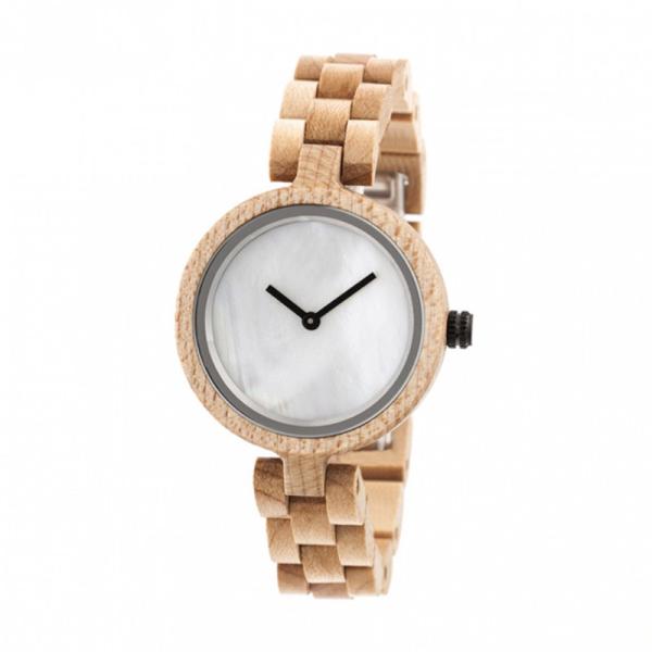 Boyear Custom Logo Wooden Watches Luxury Red Sandal Fashion Wood Watch Women,Ladies Fashion Watch