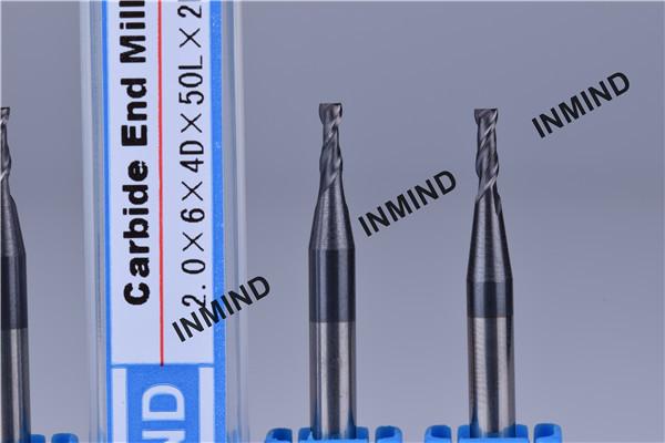 SiN Coating HRC60 Micro End Mill Bits With 1.0 mm Cutting Lenth 0.5 mm Diameter