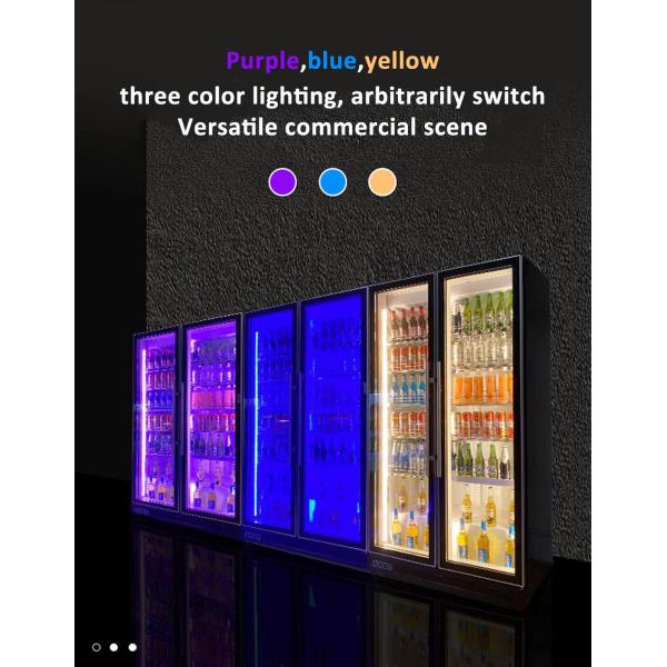 Черноты двери собственной личности холодильник безалкогольного напитка заключительной стеклянной чистосердечный для KTV