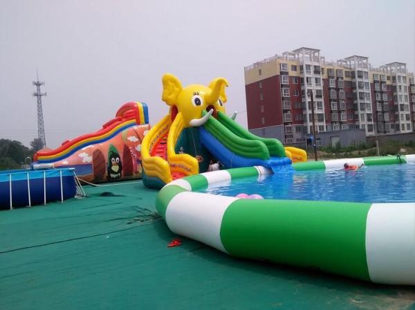 Elephant Inflatable Amusement Park  Bounce House Medium Size Commercial Grade