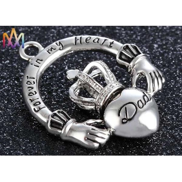 Крона ODM 17.5G OEM выгравировала шармы ожерелья для папы