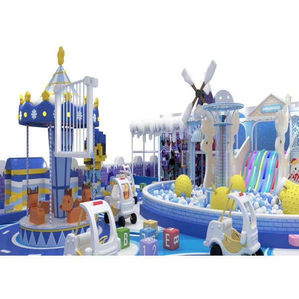 Custom Macaron Family Leisure Center Villa Indoor Soft Play Playground for Kids