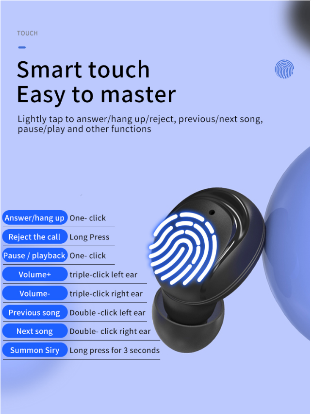 Отменять шума шлемофона водоустойчивых наушников Bluetooth 5,0 Earbuds беспроводной