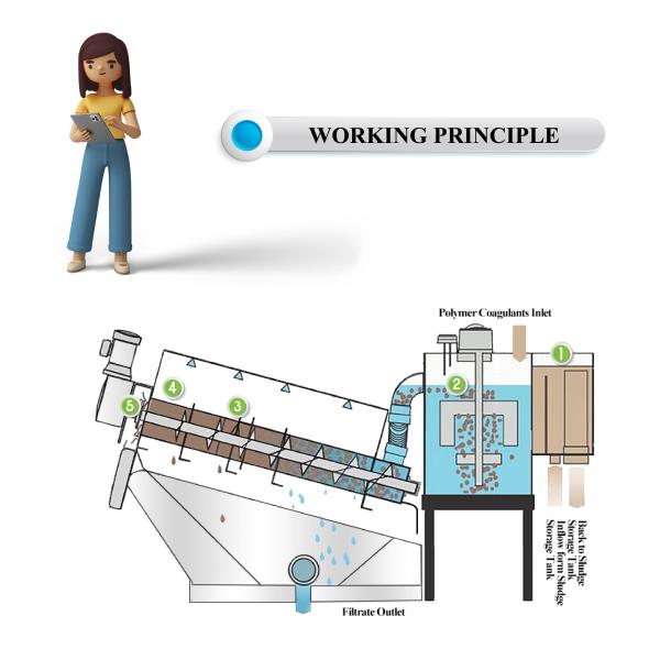 IEPP Factory Manufacturer Supplier Mud Cake Dewatering Scum Treatment Equipment Multi Disc Spiral Screw Press Sludge Dehydrator