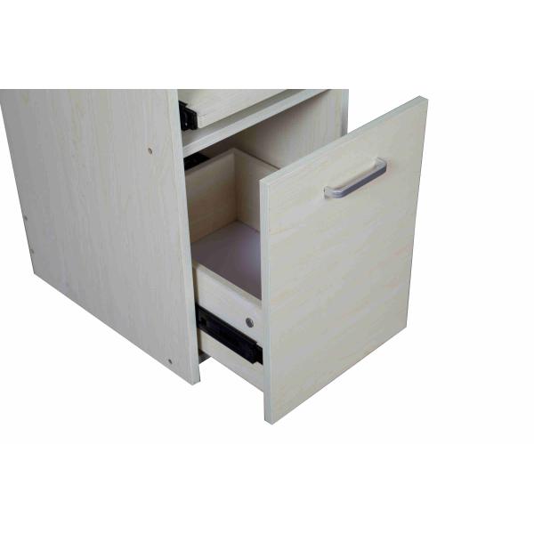 Multi Function Wooden Home Storage Shelves Slim Narrow Size For Living Room / Office