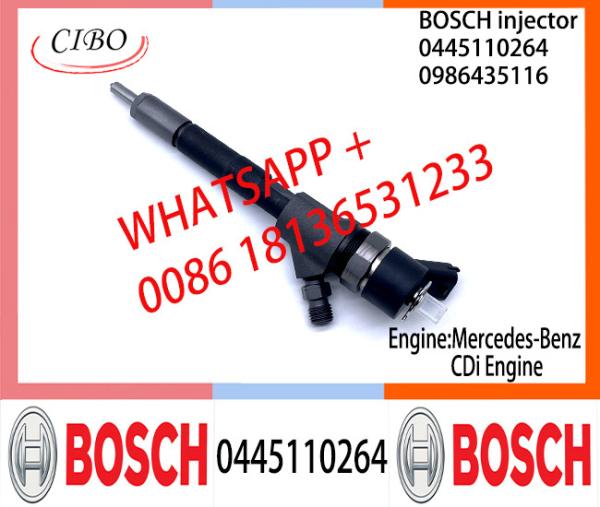 BOSCH injetor Common fuel Injector 0445110263 0445110264 0986435115 0986435116 A6460700487 for Mercedes-Benz CDi