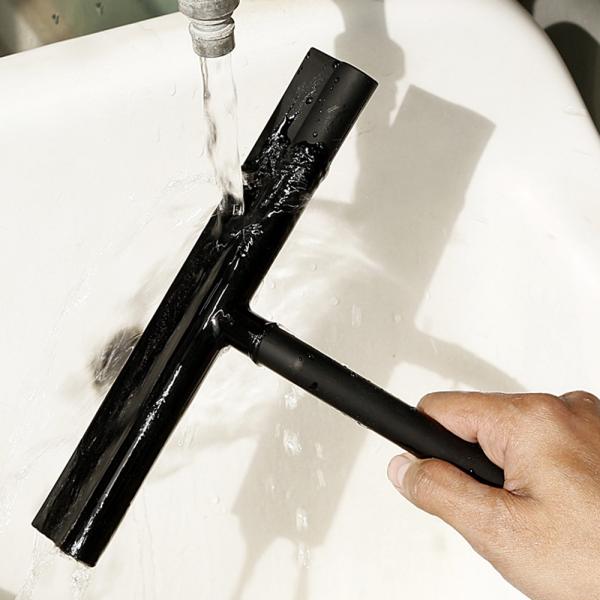 Black Silicone Window Squeegee For Shower Glass Mirror Snow Cleaner
