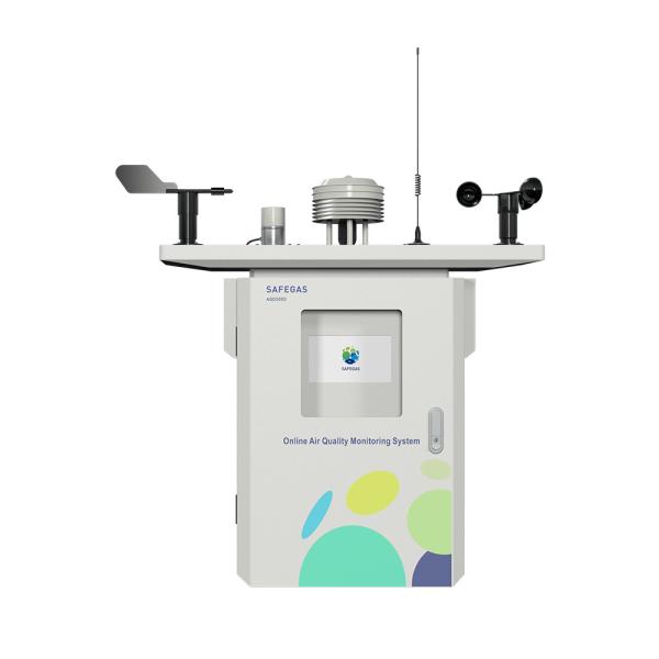 Industrial Ambient Air Emission Monitoring System With Multi-Gas Monitoring Real-Time Data Upload, And Outdoor Shield Protection
