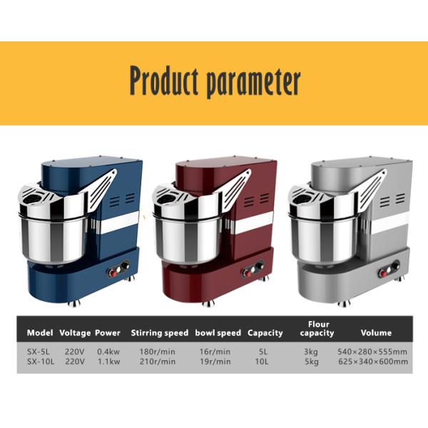Commercial Electric Bread Dough Mixer for Flour mixing 12kg 220v with red/gray/blue color use for bread