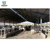Maison préfabriquée pour bovins et chèvres Structure en acier Ferme laitière Bâtiment d'écurie de vache Broiler couche Poule maison