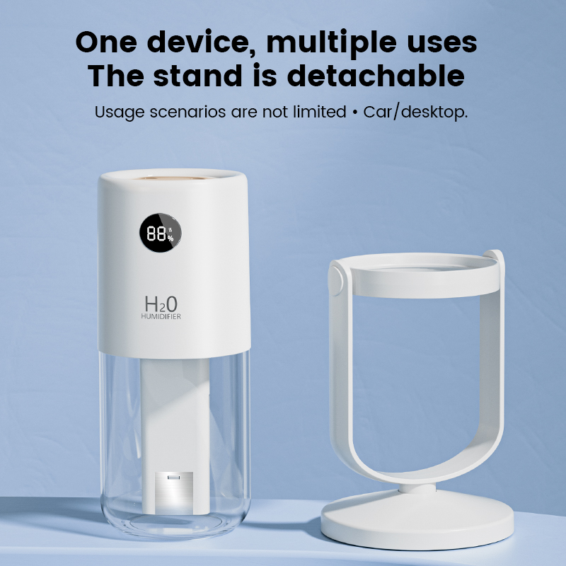 Wholesale Cool Mist 1200mah Battery USB Rechargeable Portable Digital Display Mini Ultrasonic Electric Air Humidifier with UV