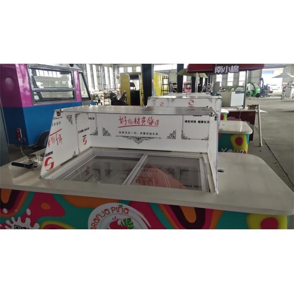 2023 New design coffee tricycle bike food cart for mobile business Ice Cream Cart Gelato Bike