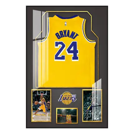 Aluminum Alloy Crystal Porcelain Painting Oil Painting Wall Art With HD NBA Star's Clothes