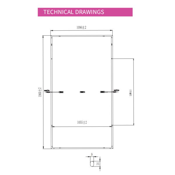455-475w 2x45 ячеек 16BB 182mm Моно солнечный модуль для 1500 Vdc систем Hjt модулей
