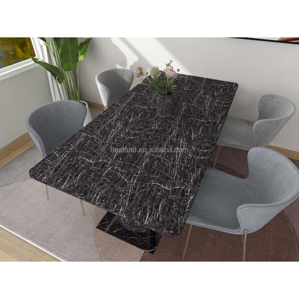 Apartment Cream Marble Effect Wallpaper Bedroom 60cm*10m Moisture Proof